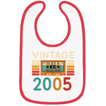 Discover Vintage Cassette Tape 2005 Design Bibs