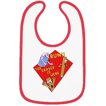 Discover Run The Eraser Is Here Funny School Bibs