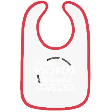 Discover Weekday warrior. Weekend angler. t-shit Bibs