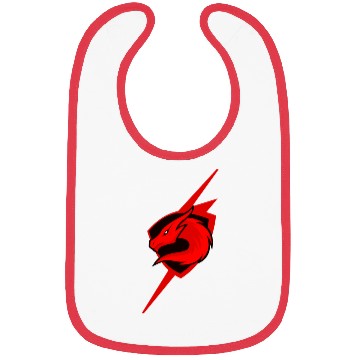 Discover Red Dragon Emblem with Lightning Effect Bibs