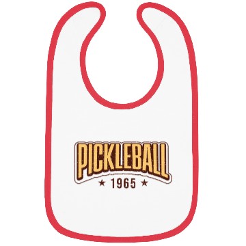Discover Pickleball Est. 1965 Retro Grunge Vintage Sport Bibs