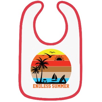 Discover Endless Summer Sunset Design Bibs