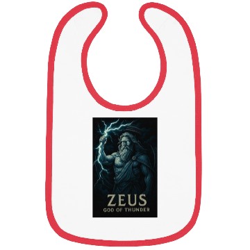 Discover Zeus God of Thunder Mythology Design Bibs