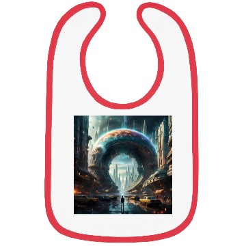 Discover Future Portal In Alien City with Circular Gateway Bibs
