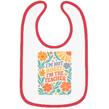 Discover Floral Teacher Affirmation Bibs