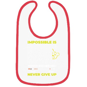 Discover Motivational Neon Typography Bibs