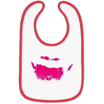 Discover Vibrant Pink Abstract Ink Splash Design Bibs