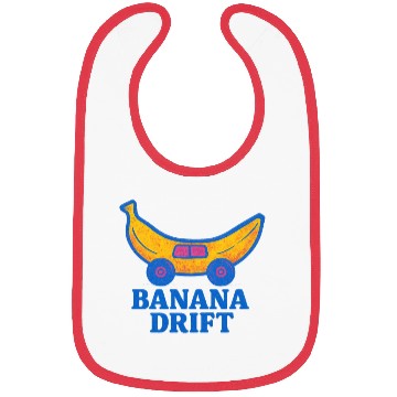Discover Whimsical Banana Drift Car Design Bibs