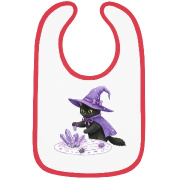 Discover Enchanted Black Cat in Mystic Potion Bibs