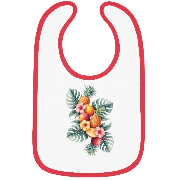 Discover Tropical Fruit Paradise with Pineapples and Bibs