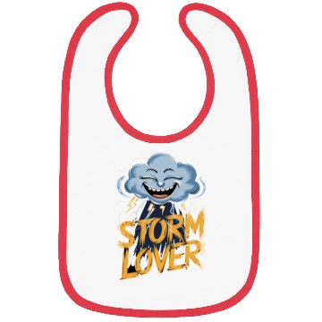 Discover Storm Lover Cloud with Lightning Art Bibs