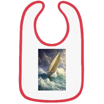 Discover Storm Sail Through Painted Seas Bibs