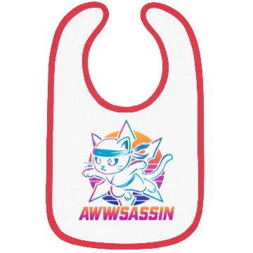Discover Ninja Cat Awwssassin Adventure Bibs