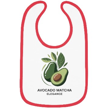 Discover Minimalist Avocado Logo Design Bibs