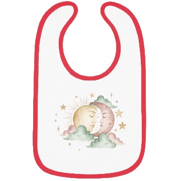 Discover Sun & Moon Embrace Bibs design