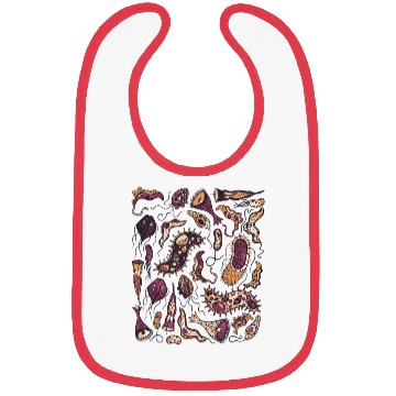 Discover Abstract Alien Microbial Pattern Bibs