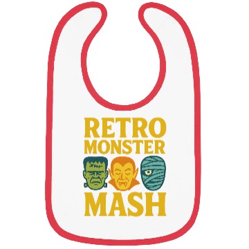 Discover Retro Monster Mash Bibs Design