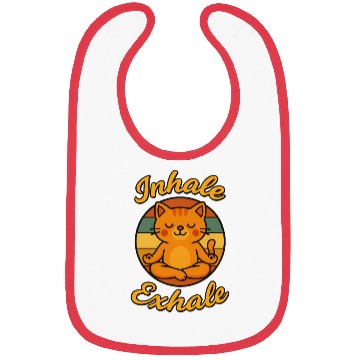Discover Yoga Cat Meditation Bibs