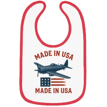 Discover Vintage Military Aircraft USA Prid Bibs
