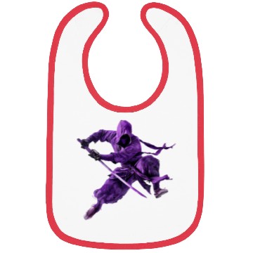 Discover Stealthy Samurai in Purple Armor Bibs