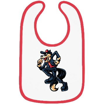 Discover Retro Dancing Wolf Bibs