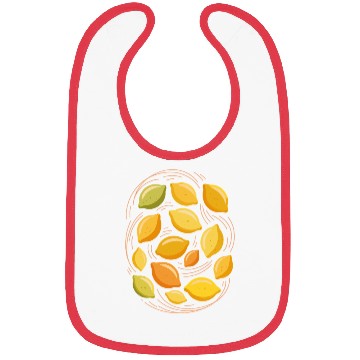Discover Lemon Pattern for Citrus Lovers Bibs