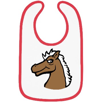 Discover Horse Cool look Smile Guy Stallion Man Fun Bad Boy Bibs