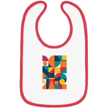 Discover Vibrant Modern Geometry Bibs