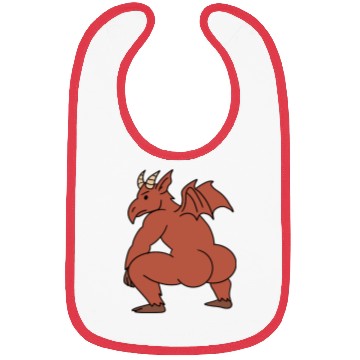 Discover Jersey Devil Retro Cartoon Design Bibs