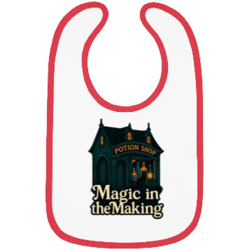 Discover Potion Shop Witchcraft Design Bibs