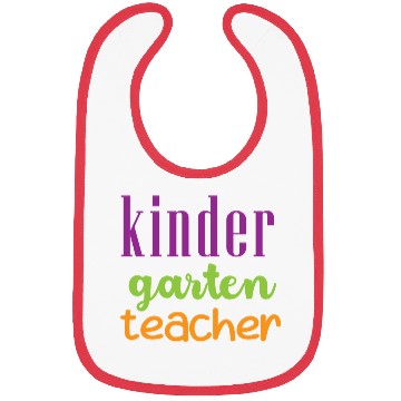 Discover Colorful Kindergarten Teacher Design Bibs