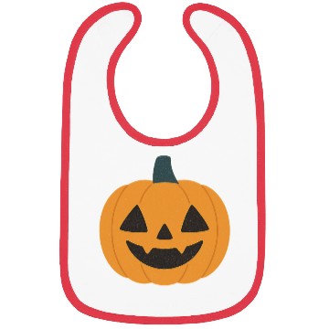 Discover Festive Pumpkin Jack-o'-Lantern Design Bibs