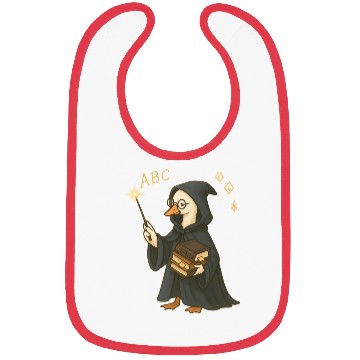 Discover Wizard Goose with Spell Books Bibs