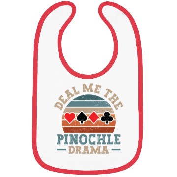 Discover Cool Pinochle Drama Novelty Game Night Session Bibs