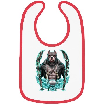 Discover Neon Pitbull with Punk Armor Bibs