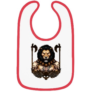 Discover King Lion Warrior Tattoo  Bibs
