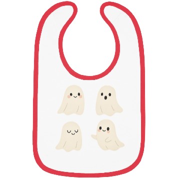 Discover Adorable Friendly Ghost Illustrations Bibs