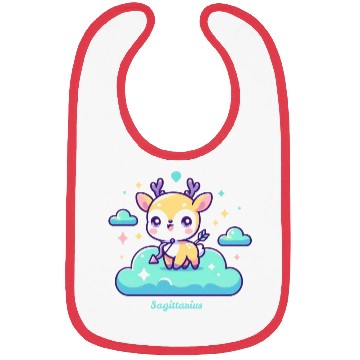 Discover Whimsical Sagittarius Zodiac Deer Bibs