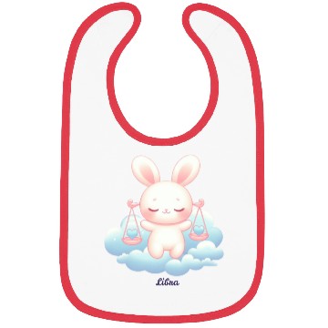 Discover Sweet Bunny Libra Illustration Bibs