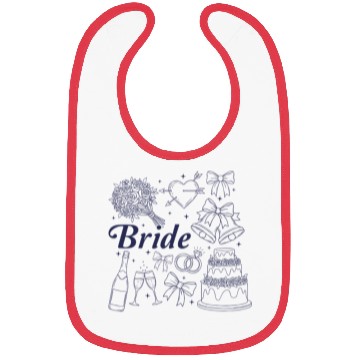 Discover Bride Future Mrs Bow Bridal Wedding Bachelorette Bibs
