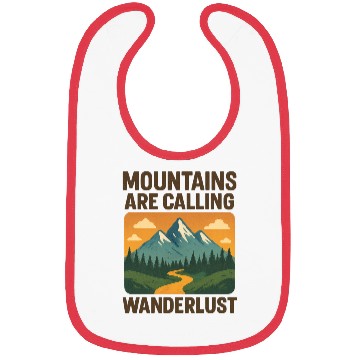 Discover Mountain Call Wanderlust Design Bibs