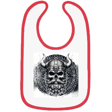 Discover Viking Skull Warrior Design Bibs