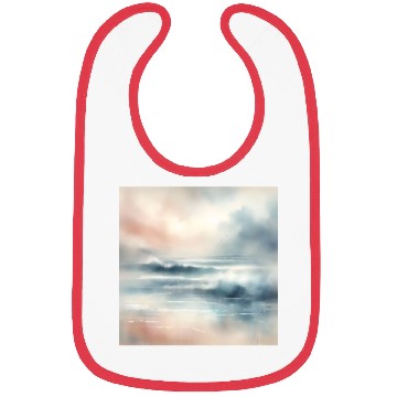 Discover Serene Ocean Dawn Abstract Bibs