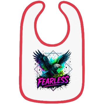 Discover Fearless Eagle Neon Design Bibs