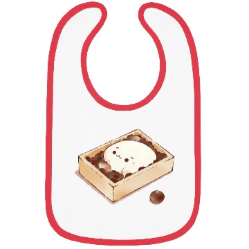 Discover Kawaii Mochi Cookie Illustration Bibs