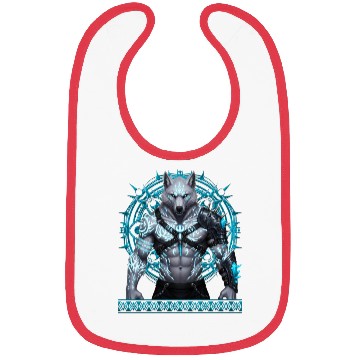 Discover Frostwolf Warrior with Arcane Runes Bibs
