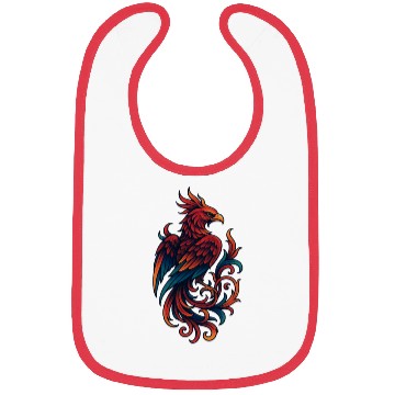Discover Vibrant Mythical Phoenix Tattoo Design Bibs