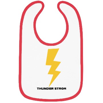 Discover Dynamic Yellow Lightning Bolt Design Bibs