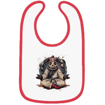 Discover Cosmic Panda Astronaut Meditation Bibs