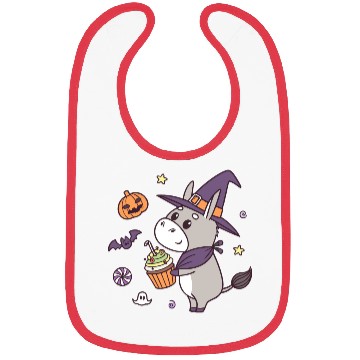 Discover Whimsical Halloween Witch Pony Design Bibs